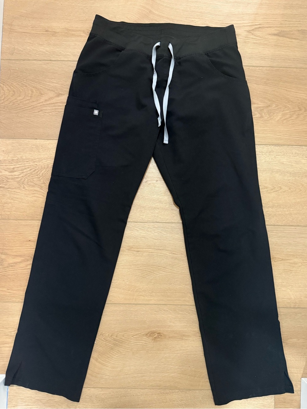 FIGS Black Kade Cargo Scrub Pants